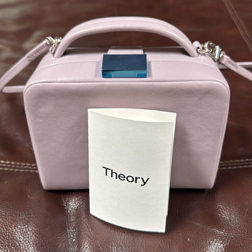 Theory Soft Cube Lavender  Crossbody Bag